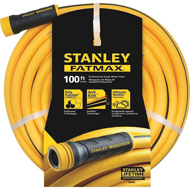 Stanley Garden BDS6652 Stanley Fatmax 5/8 x 100 Garden Hose, 100-ft, Yellow