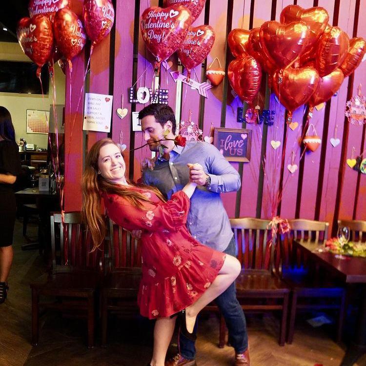 Valentine's salsa, bachata, and merengue dance class