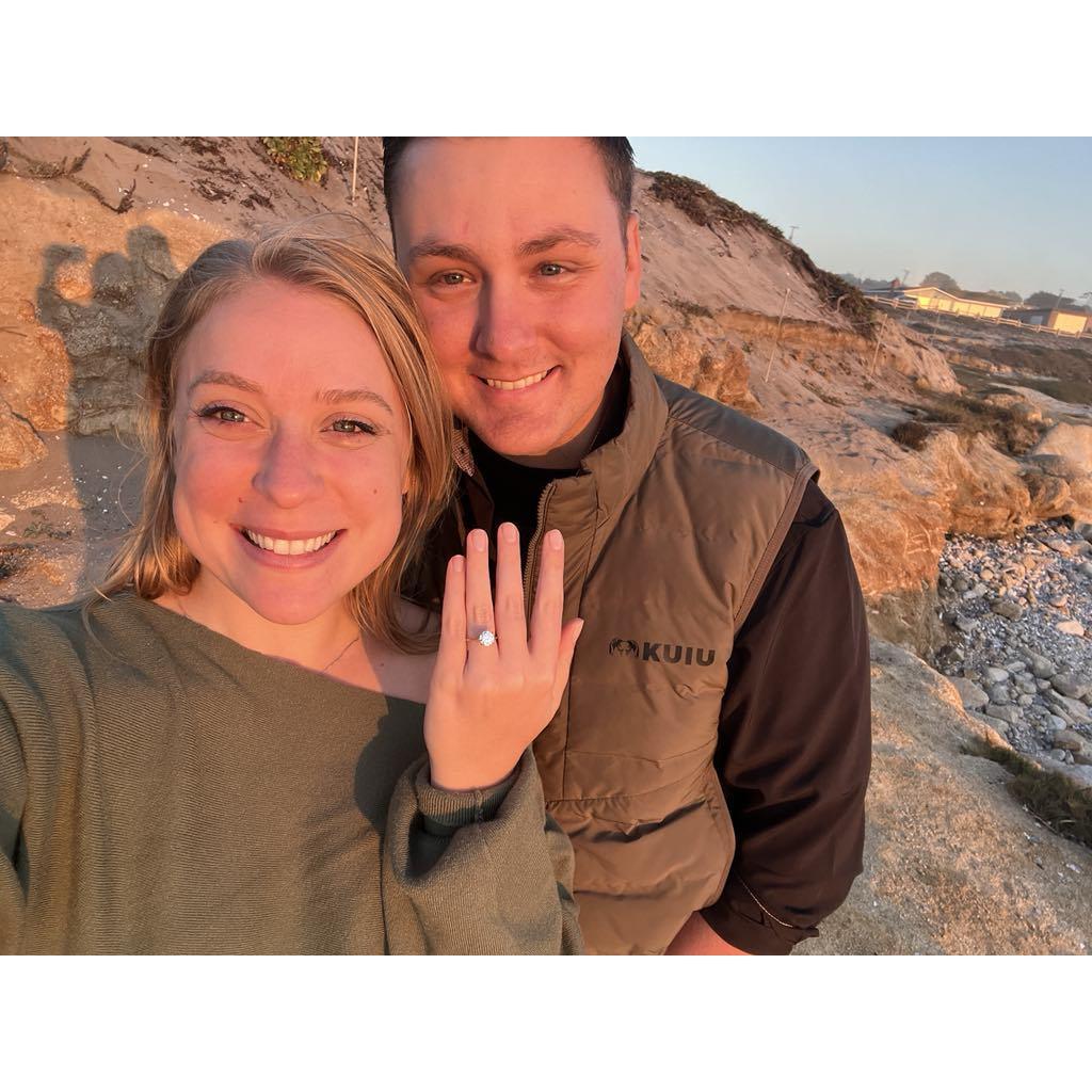 Our engagement during "GOLDEN HOUR". Yes, Kelsey was surprised!