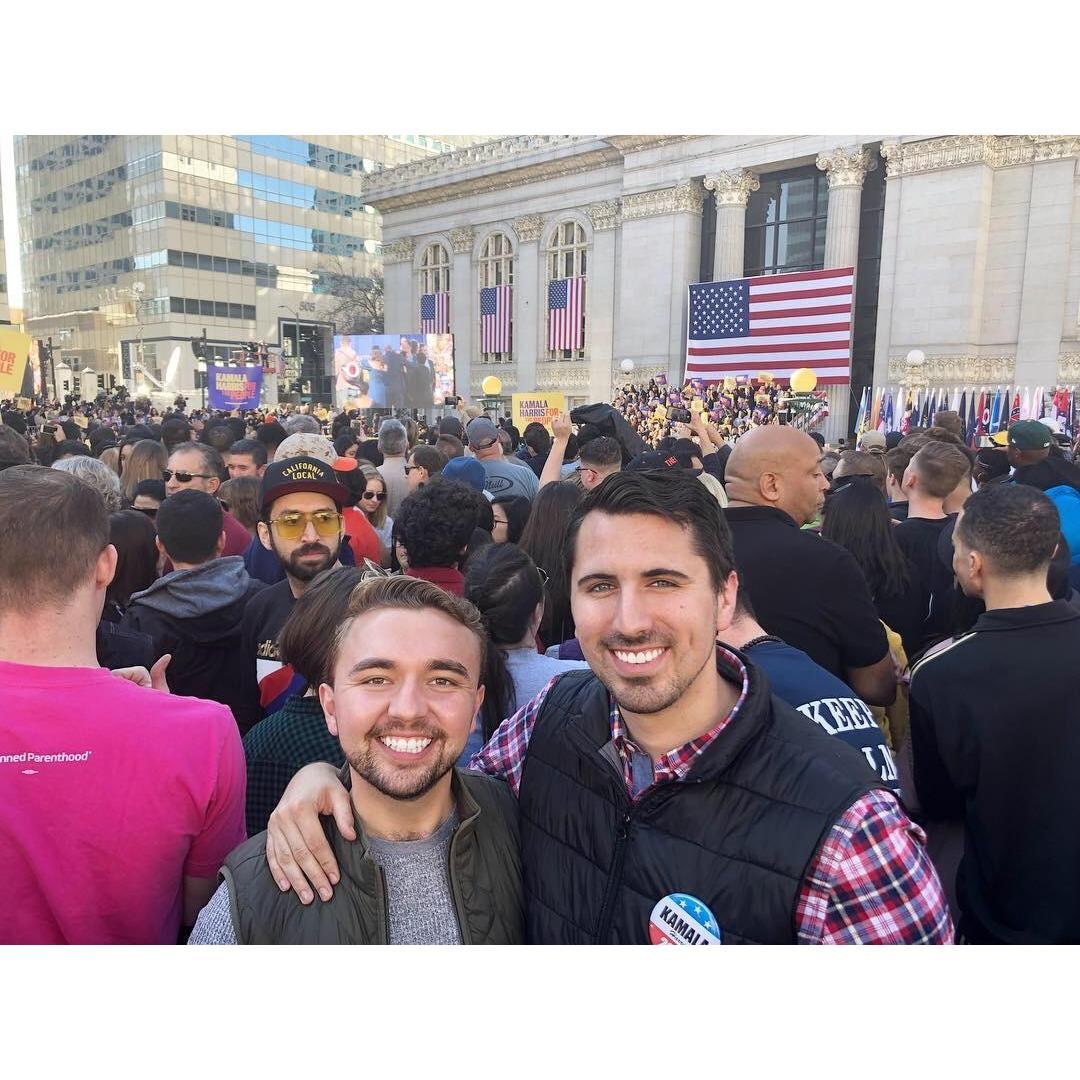 Watching our now Vice-President announce her Presidential Campaign at Frank Ogawa Plaza in Oakland January 27, 2019.