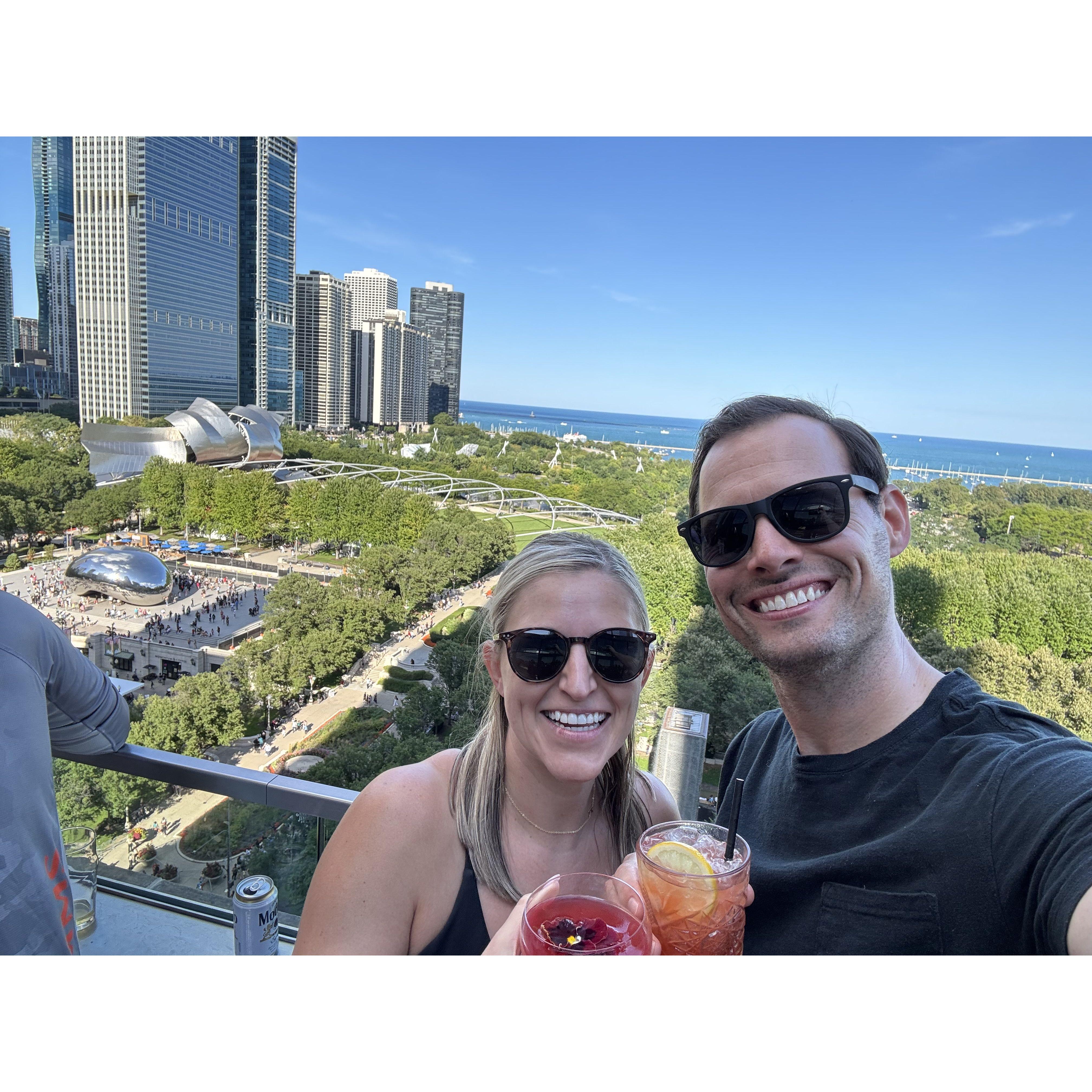 First trip to downtown Chicago.