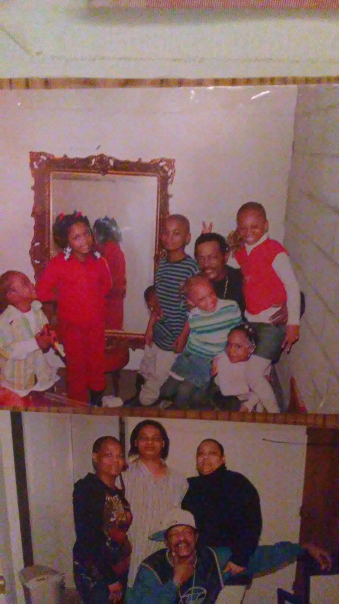 Kyla, Destiny, Kiana, Lester, Angel and granddaddy