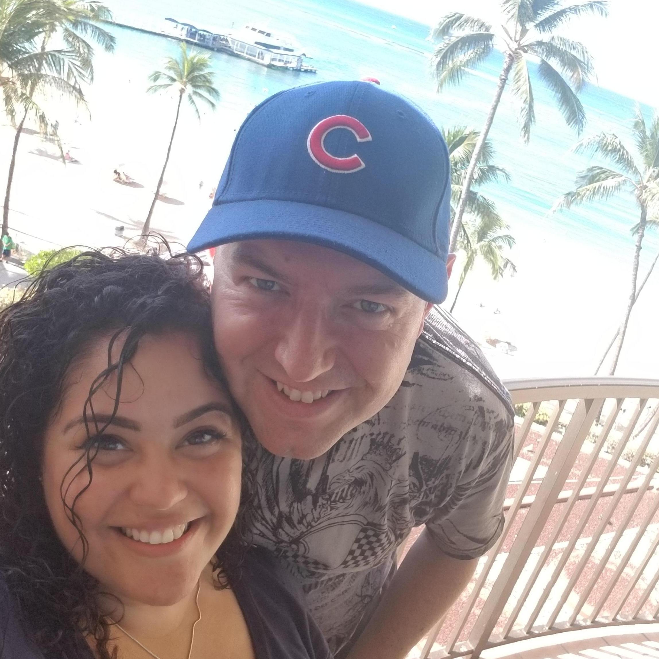 Our first vacation together to Hawaii ... booked last minute after hurricanes hit Florida