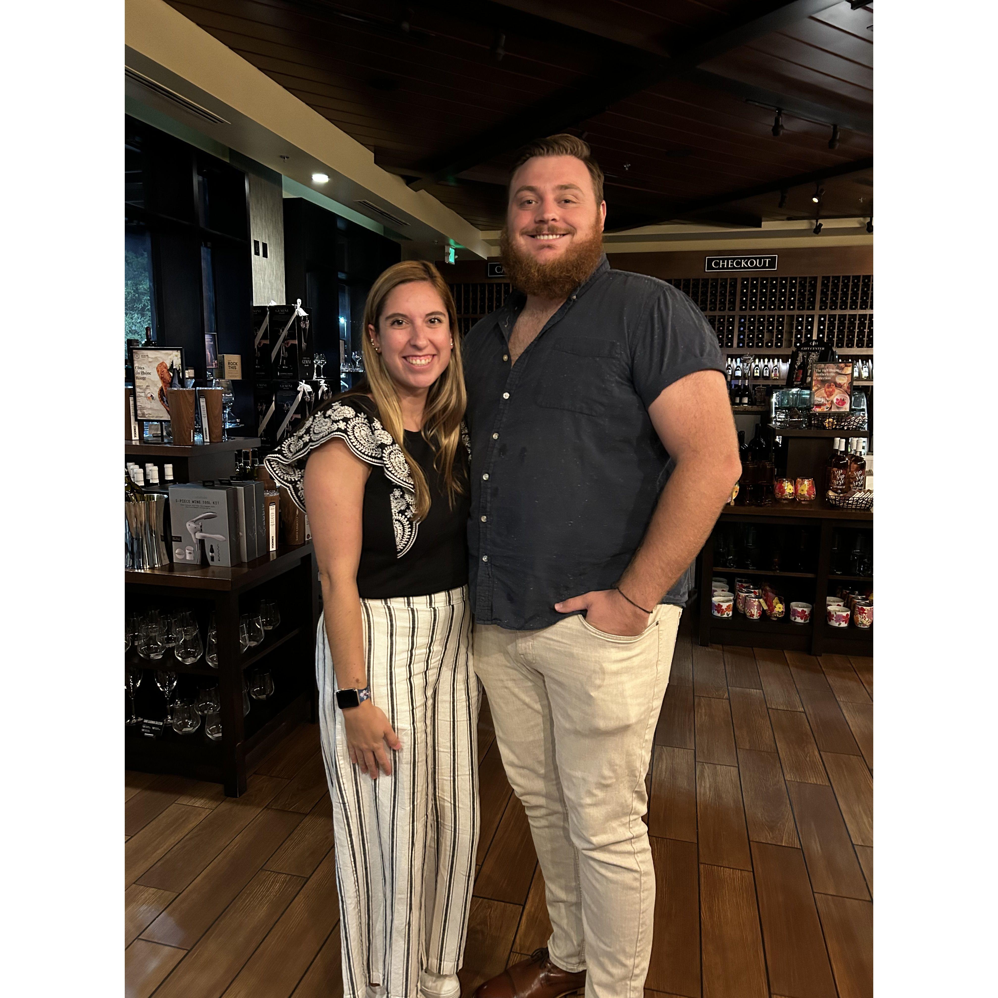 Blake’s favorite shirt to wear, also in the proposal photo!