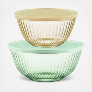4-Piece Sculpted Tinted Dreams Mixing Bowl Set