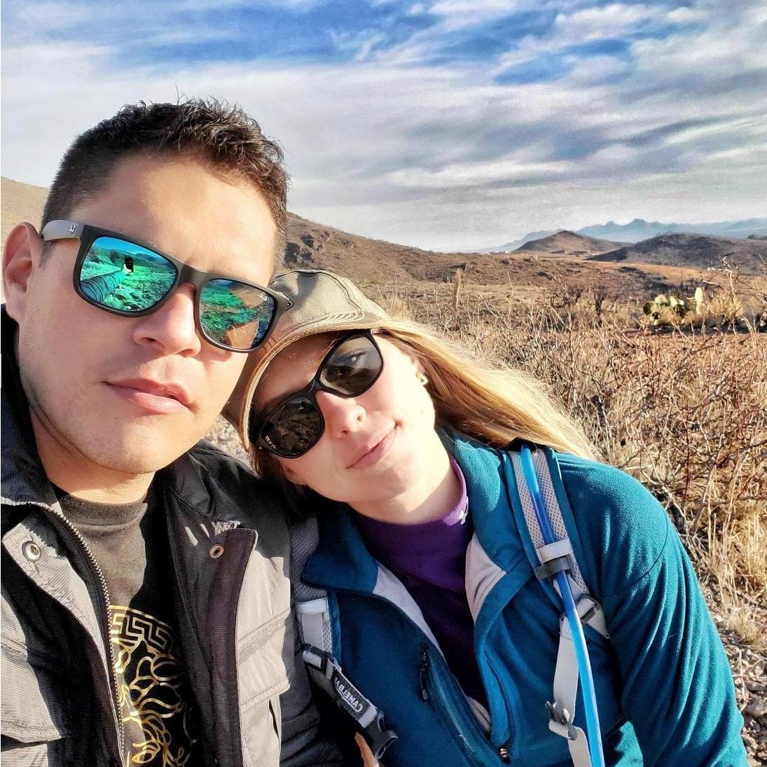 Hiking Achenbach on our first Valentine's date