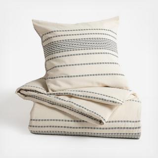 Rippled Stripe Organic Sham