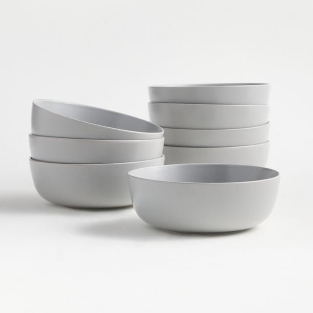Wren Light Grey Bowls, Set of 8