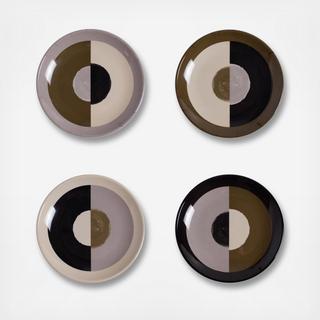 Bauhaus Melamine Side Plate, Set of 4