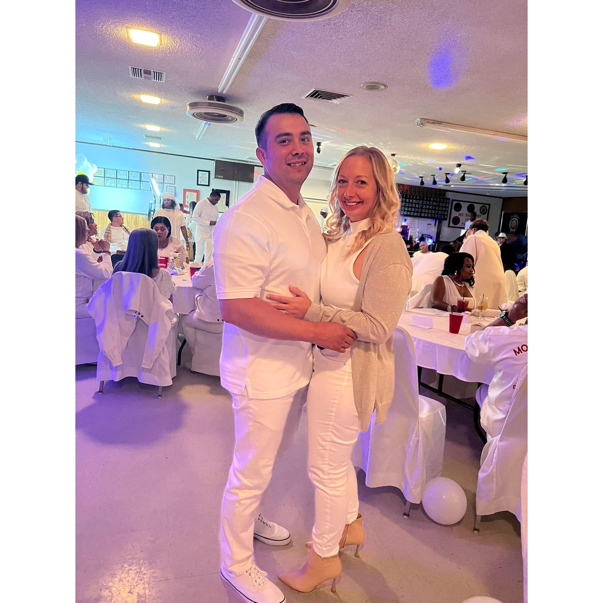 Good times at the 'all-white' party