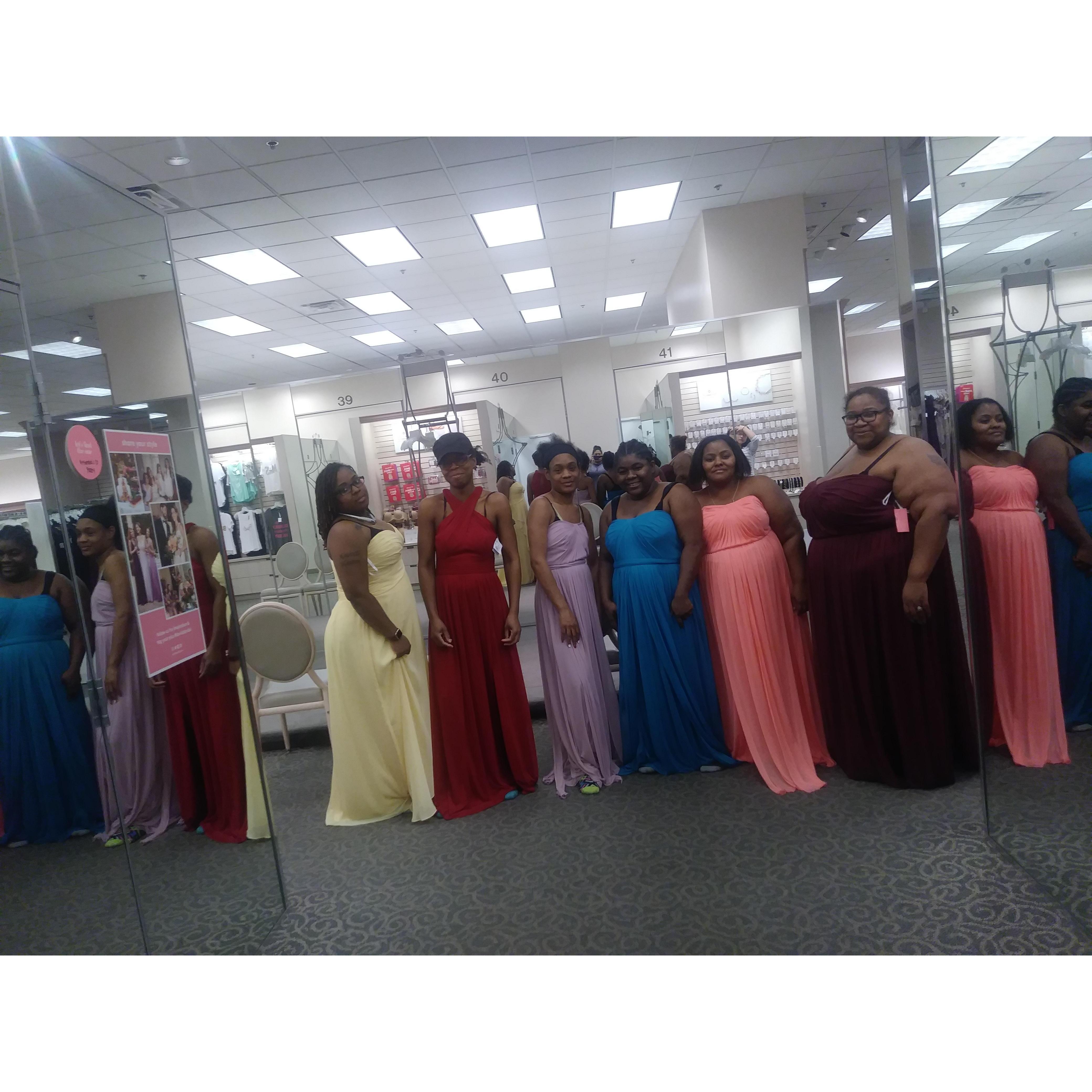 Dress fitting we had fun