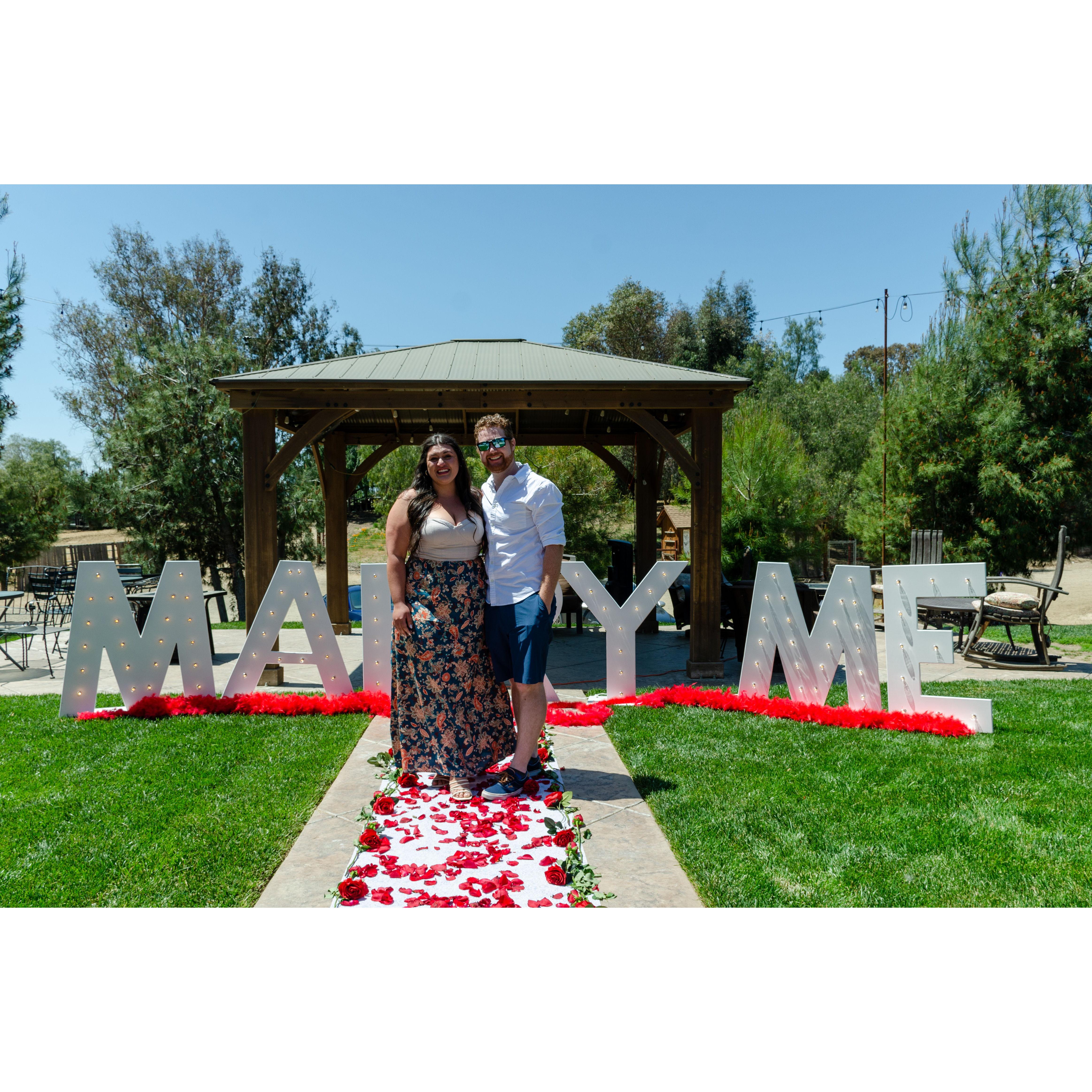 Newly Engaged Couple