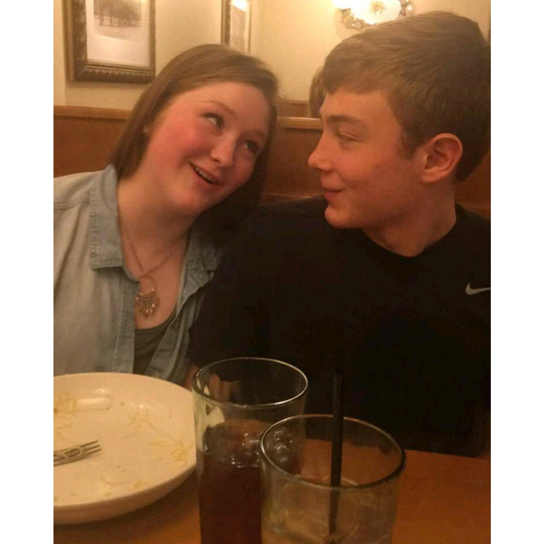 Double date at Olive Garden!