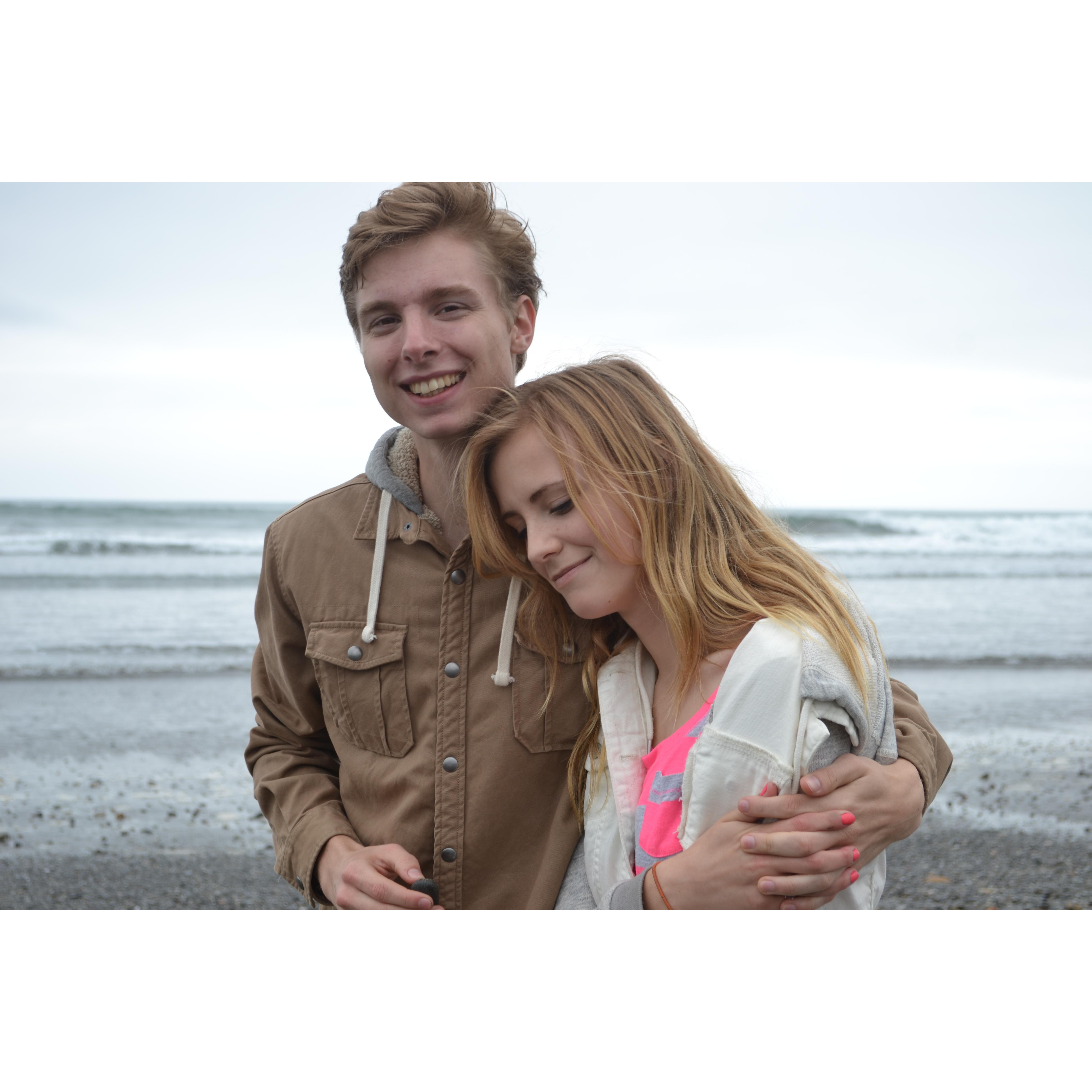 We first said "I love you" on a family trip to the Oregon Coast