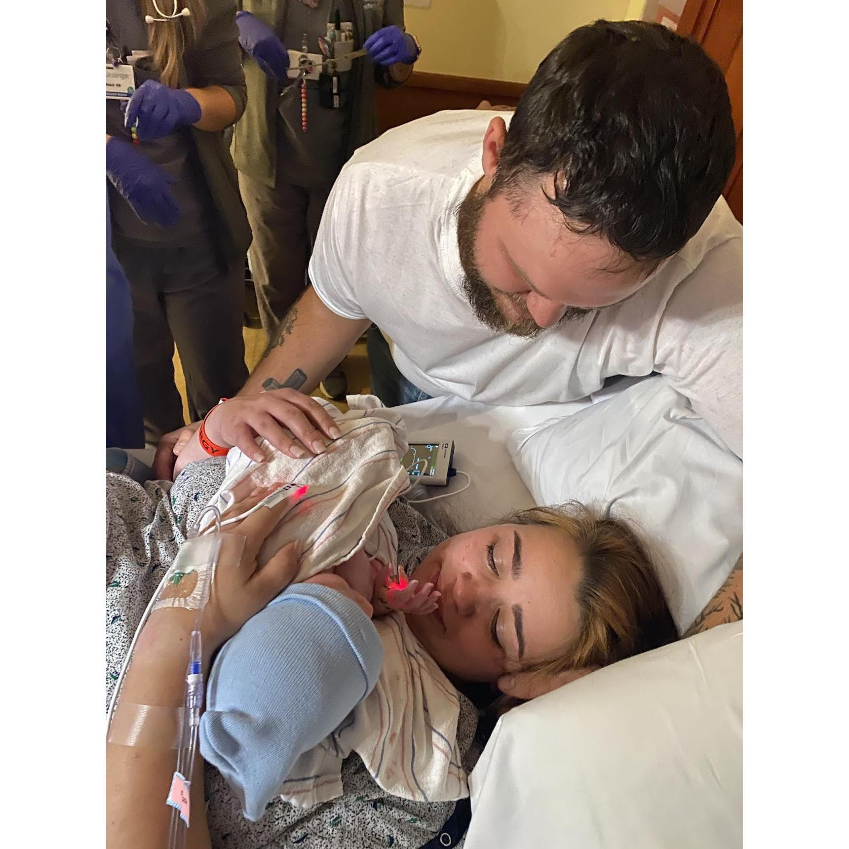 One of the BEST days of our lives... Our baby boy was born!