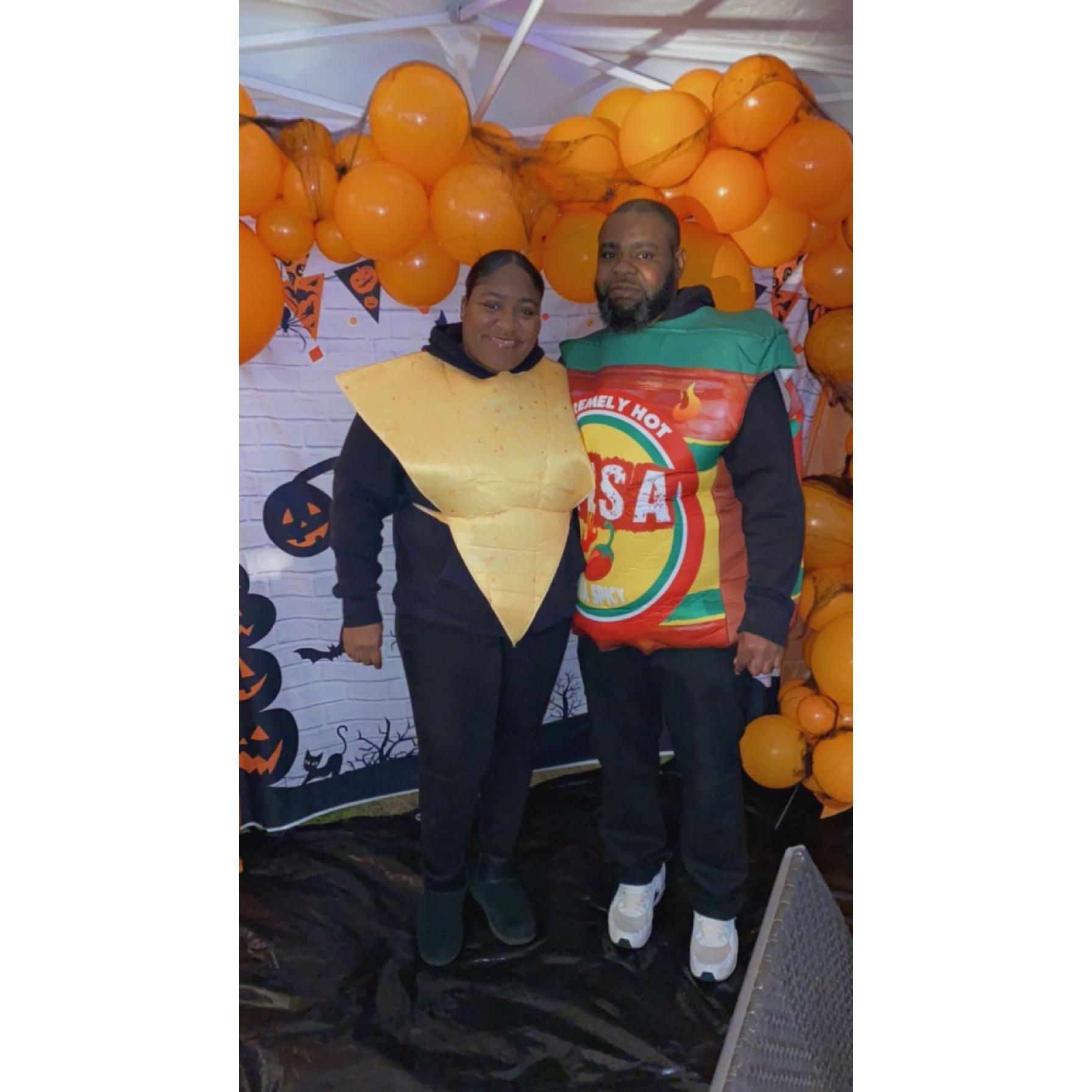 1st costume together. We almost won.