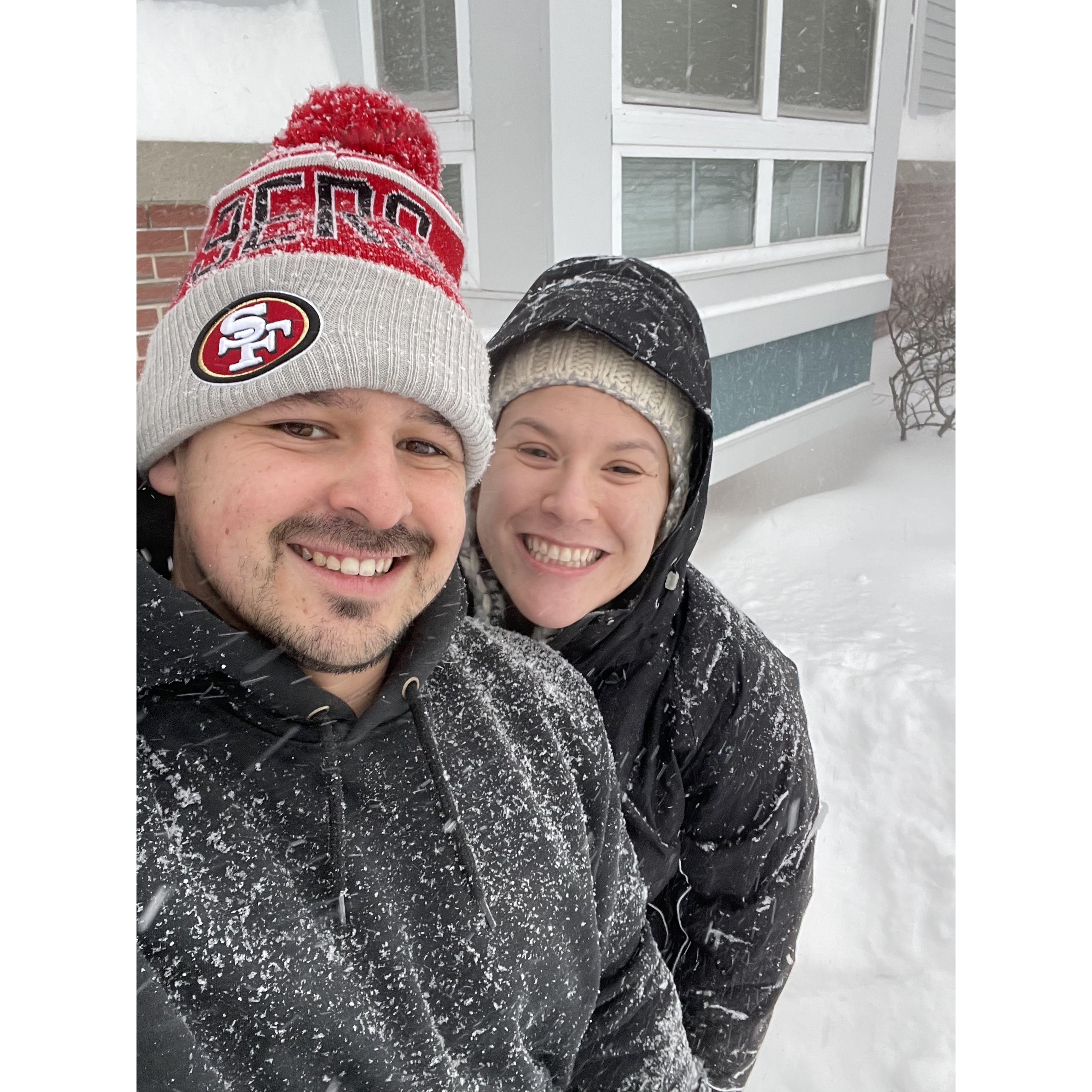 Our first snow storm together