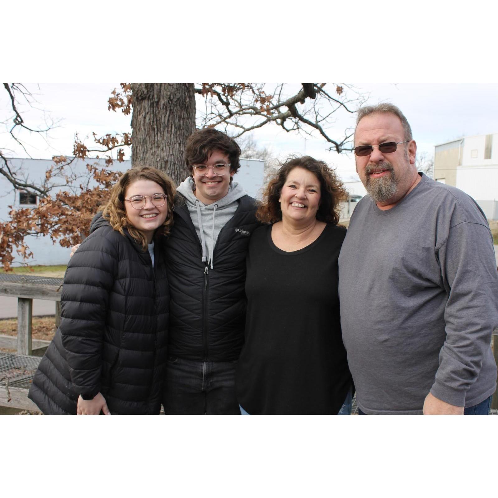 December - Christmas visit with Jacob's family