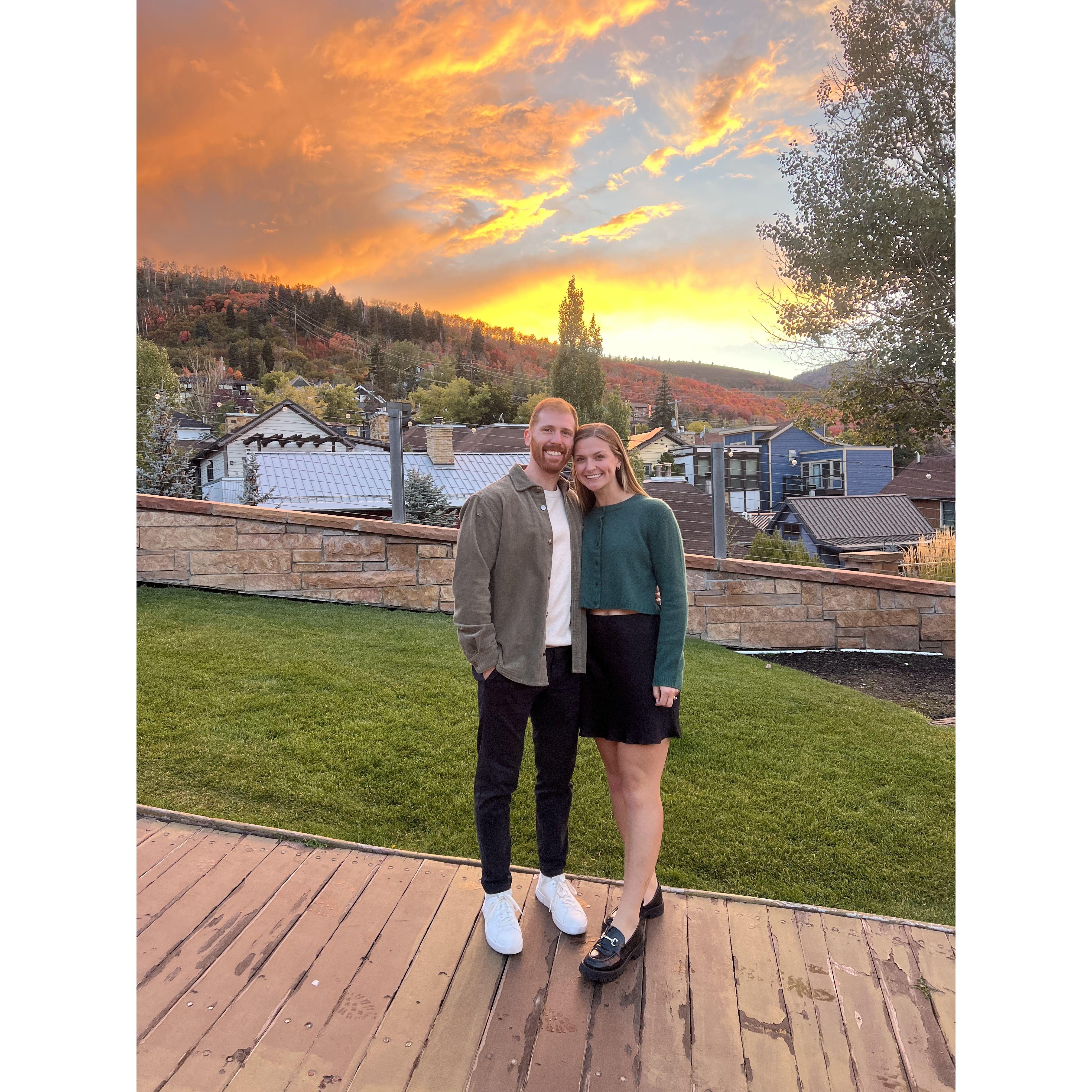 enjoying the Park City sunset :)