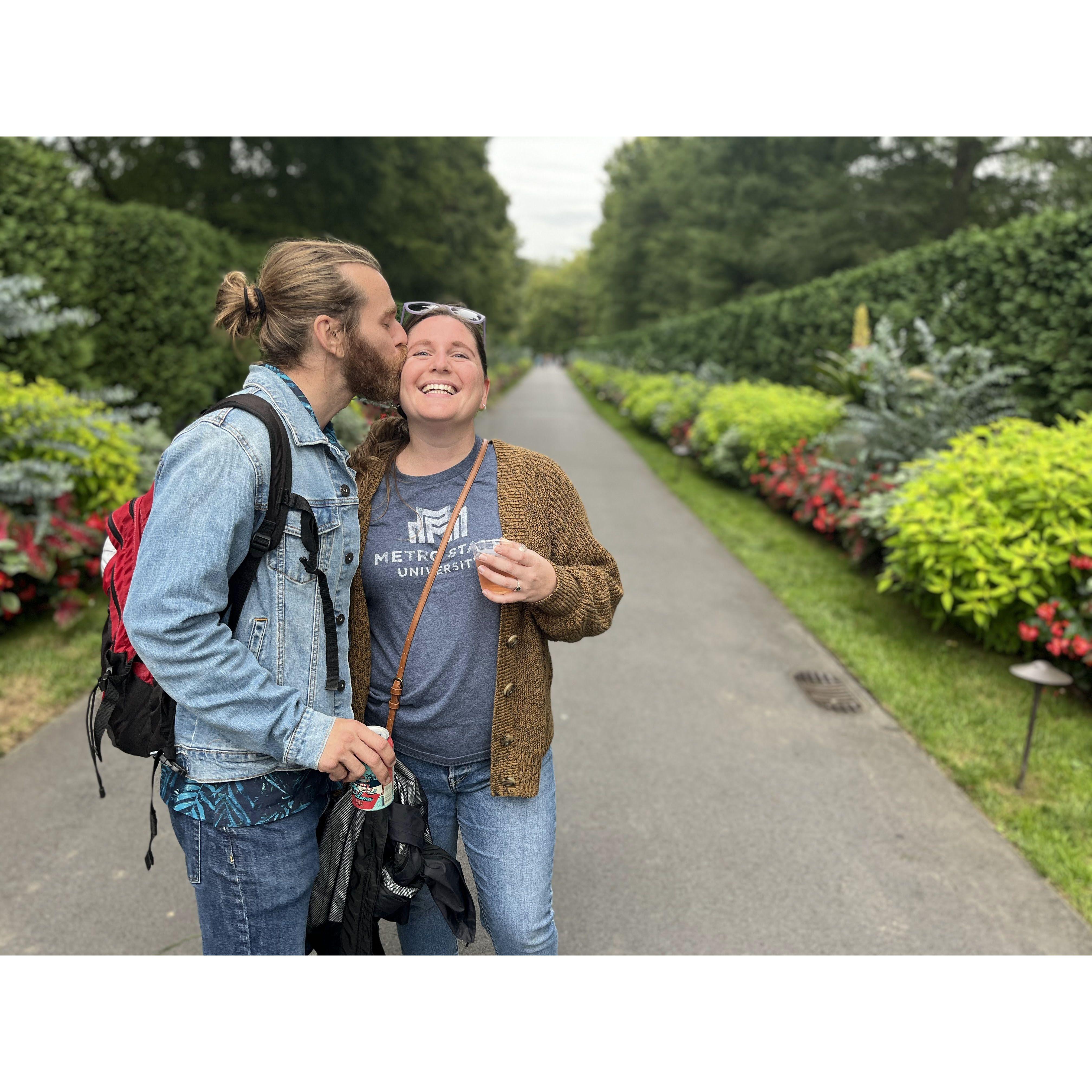 Enjoying the scenery at Longwood Gardens in PA!