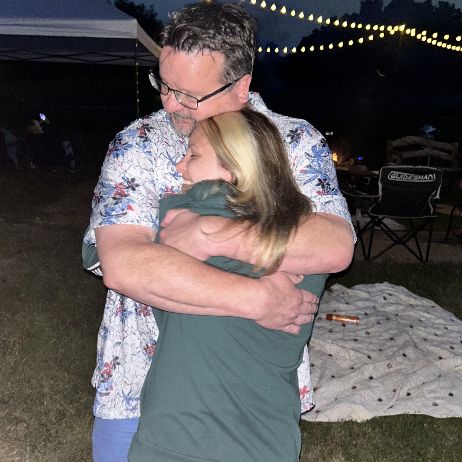 Had her dad come all the way from North Carolina