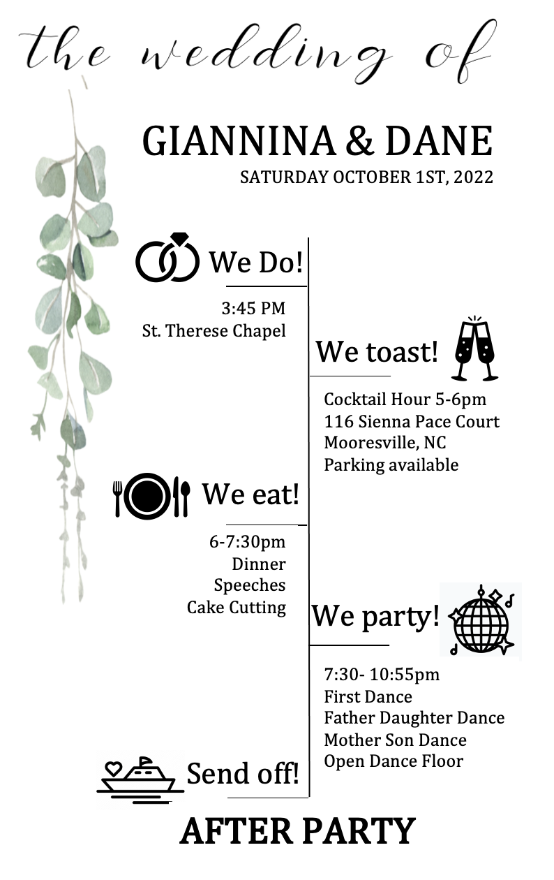 The Wedding Website of Giannina Bonnemann and Dane Mechler