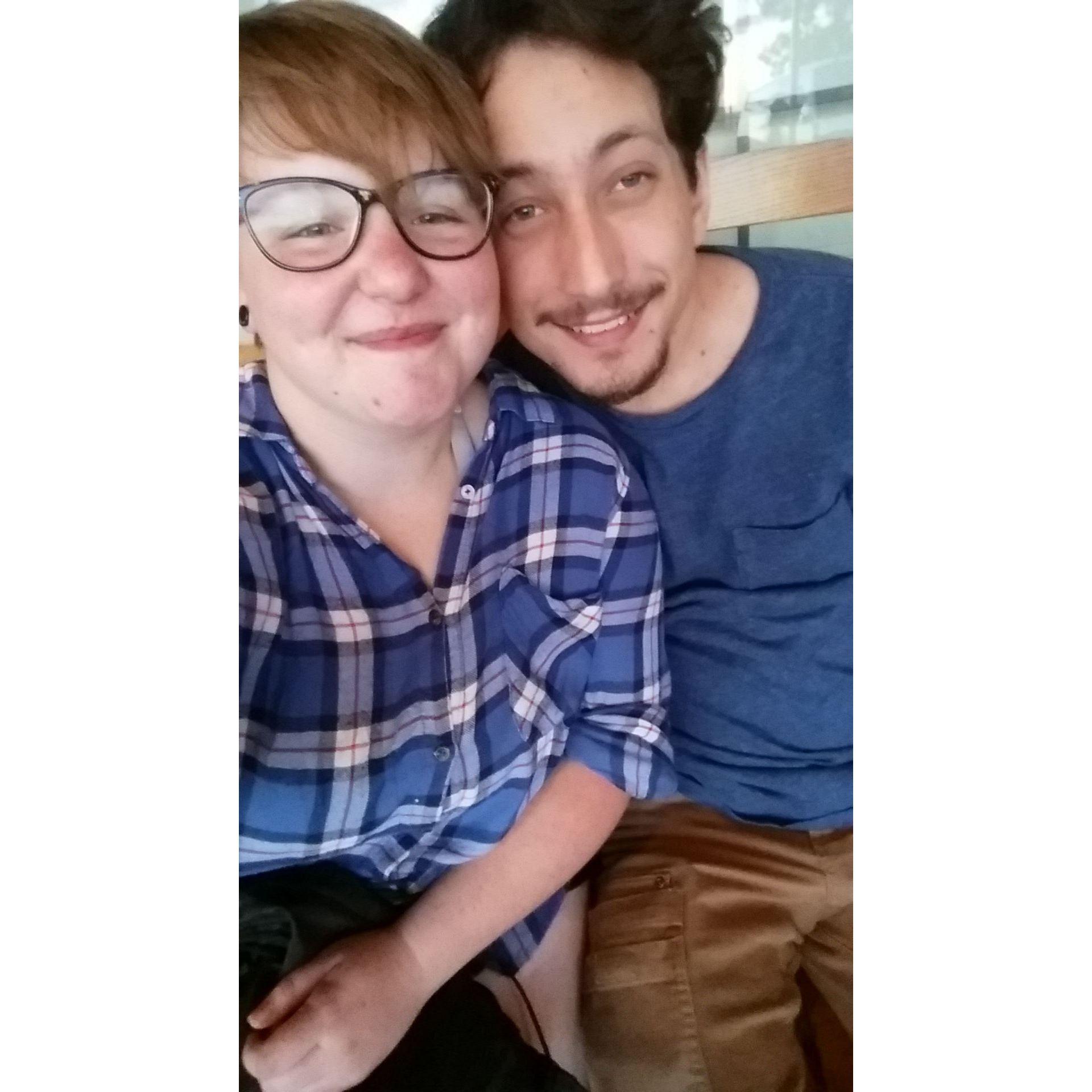 Our first photo in 2016, though not our first date