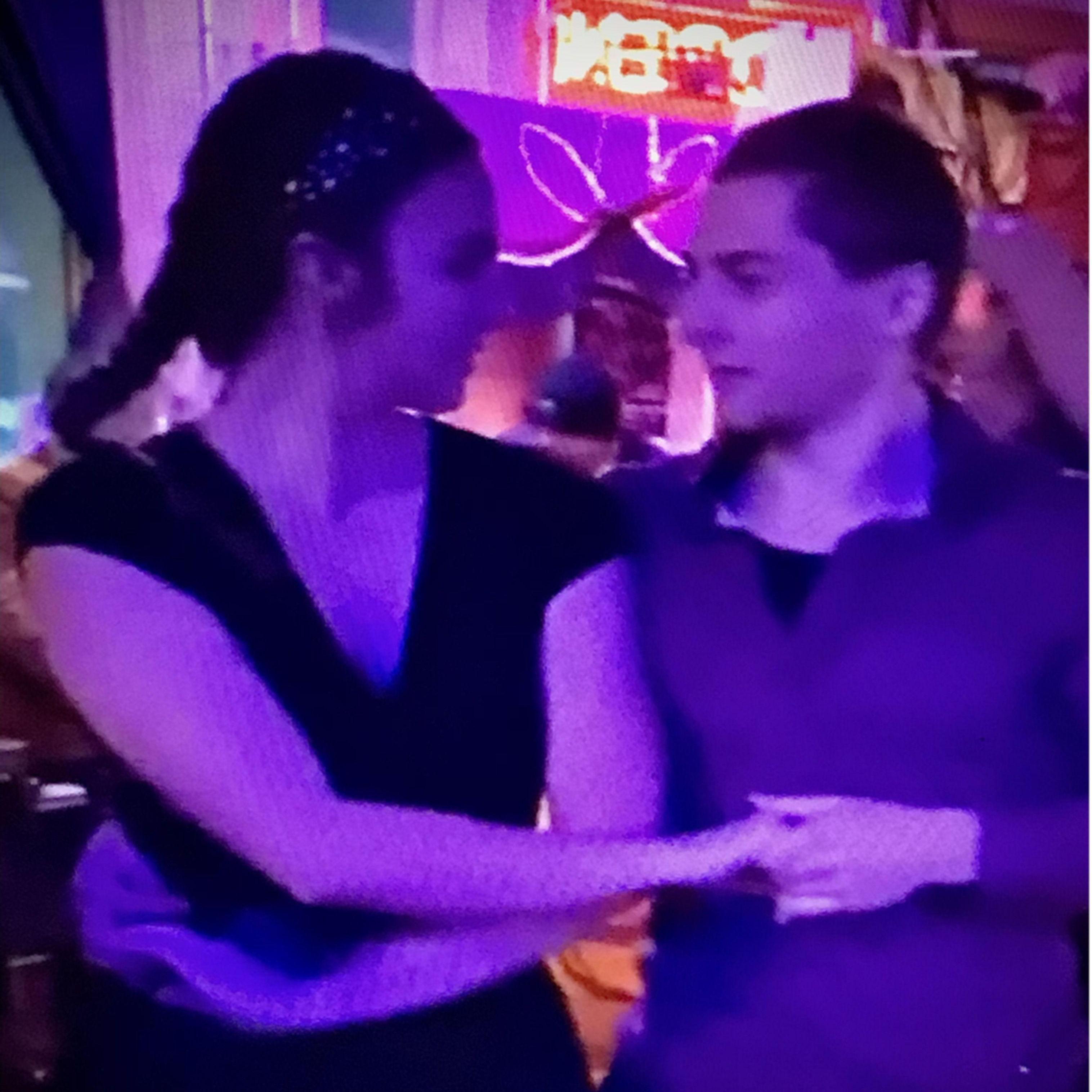 One of the first photos dancing together