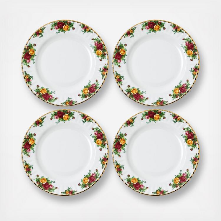Royal Albert, Old Country Roses Dinner Plate, Set of 4 | Zola