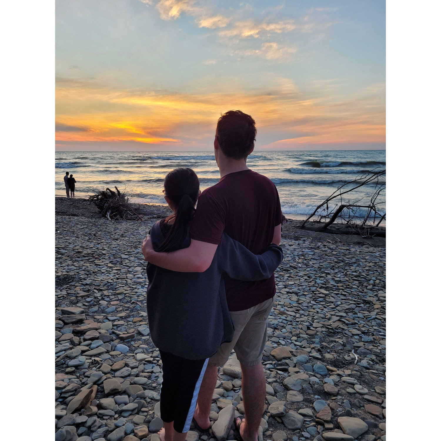 Josh's mom snapped this at the beach when we went to the Rothwell family reunion