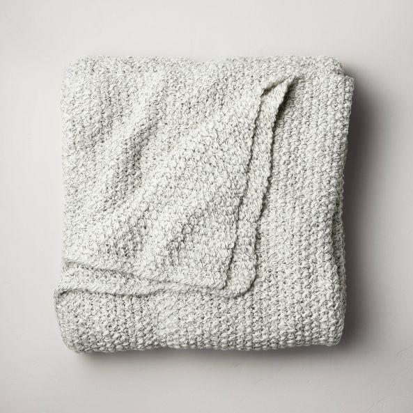 Chunky Knit Bed Blanket - Casaluna