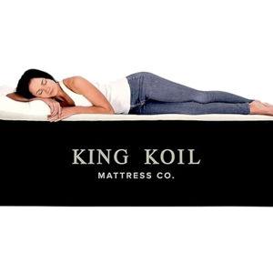 King Koil Luxury California King Size Air Mattress with Built-in High-Speed Pump Best for Home, Camping & Guests, 20" Double High Airbed Adjustable Blow Up Mattress, Waterproof, 1-Year Warranty