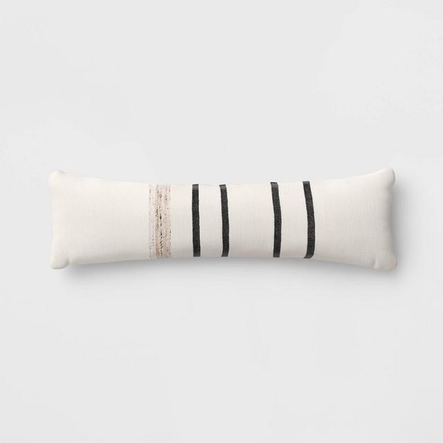 12" x 36" Lumbar Throw Pillow Ivory - Threshold™ designed with Studio McGee