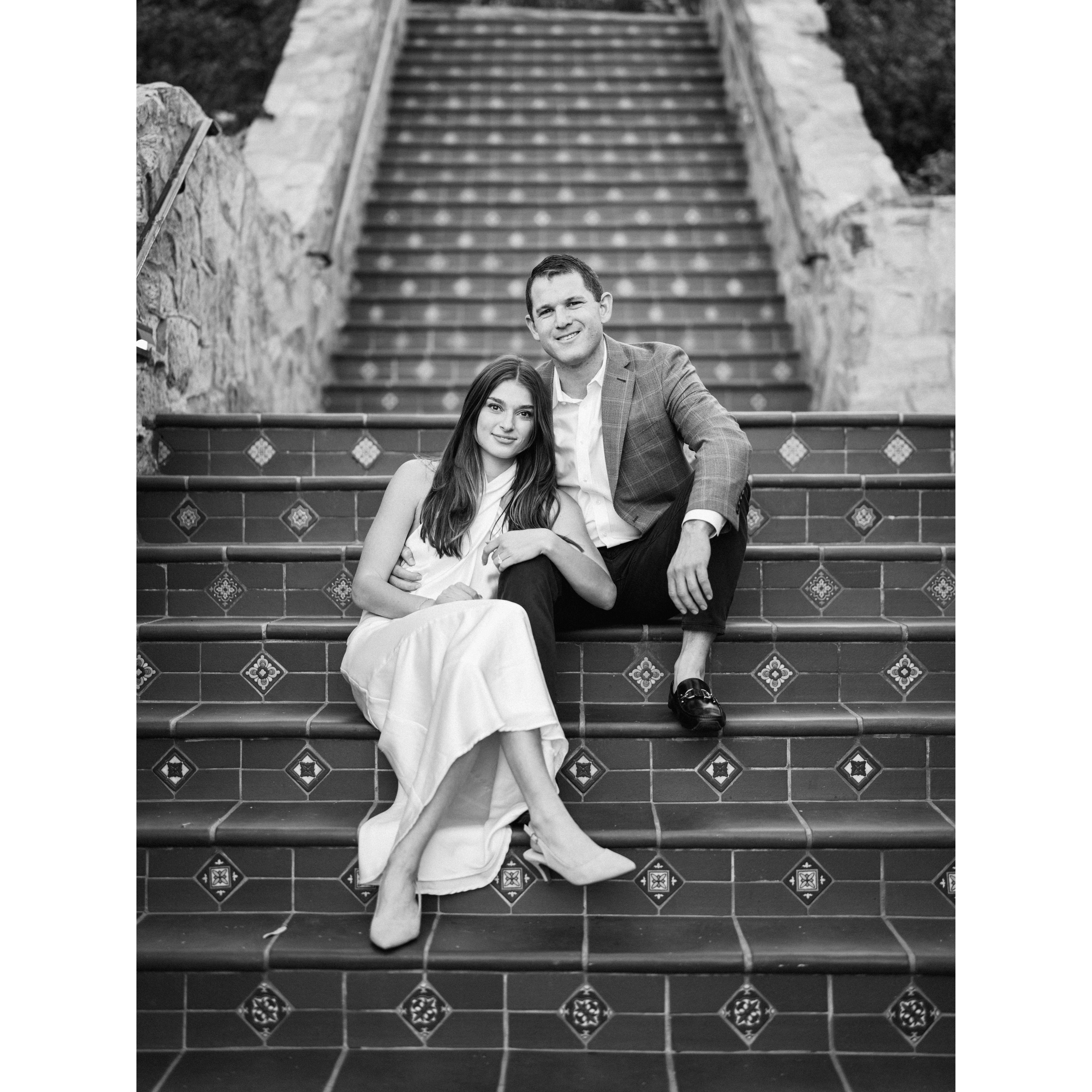 March 12, 2024- Our engagement photos at the Wrigley Mansion