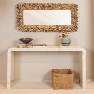 Big Driftwood Framed Wall Mirror