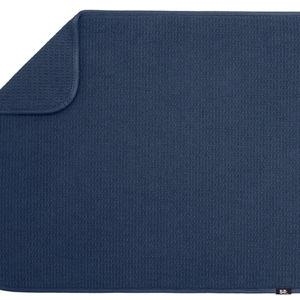 S&T INC. Dish Drying Mat XL, 18” x 24”, Absorbent Microfiber Kitchen Counter Mat, Dish Drying Pad for Dishes, Utensils, Pots and Pans, Extra Large, Navy