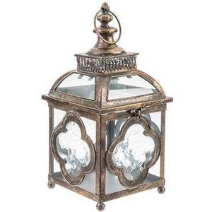 Antique Copper Quatrefoil Metal Lantern