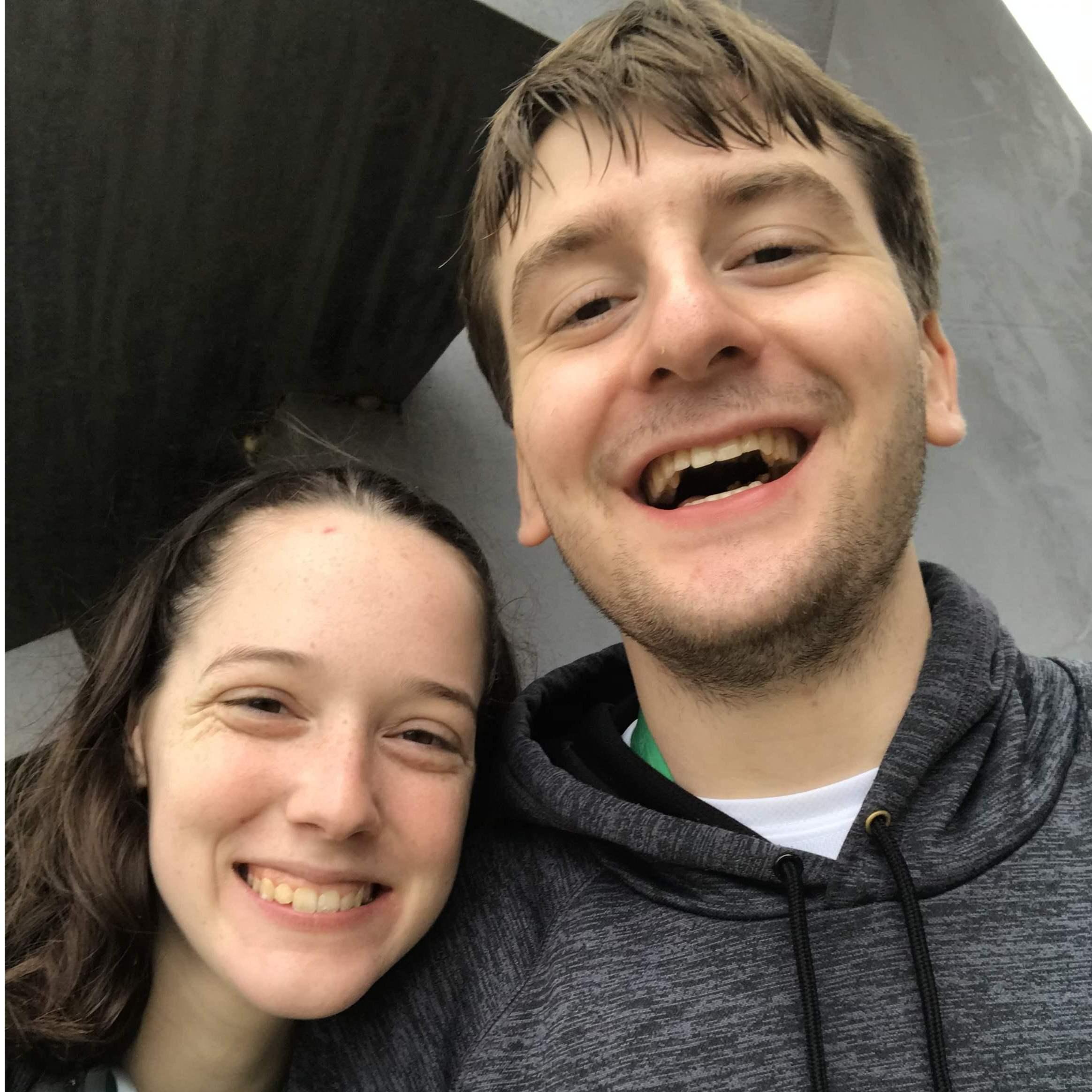 We were beaming with pride after completing our first half marathon together in New Orleans. February 10, 2019.