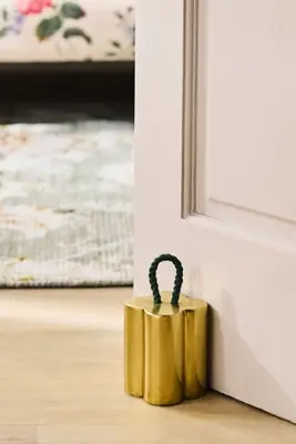 Quinn Brass Doorstop
