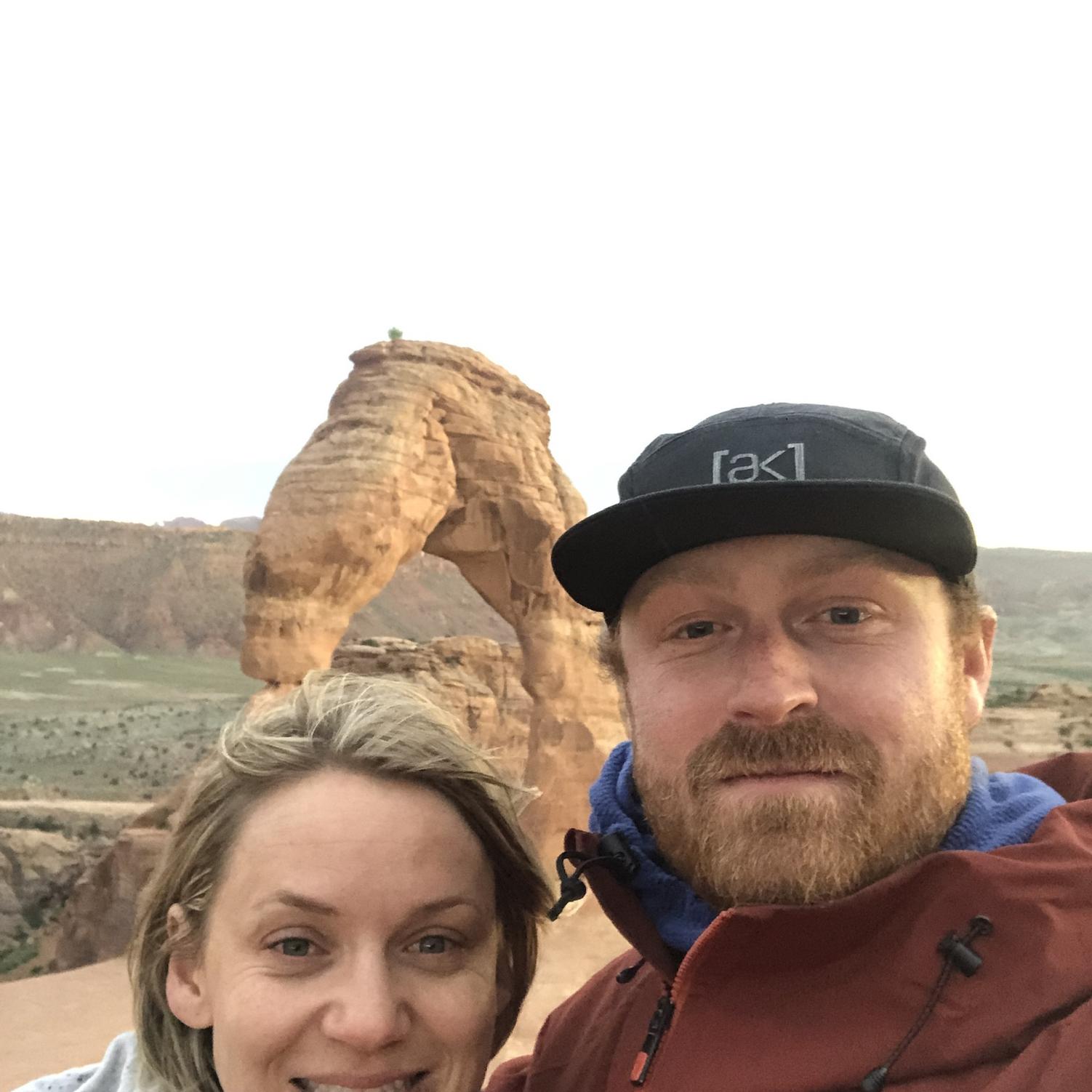 First camping trip that ended up with a thunderstorm at Arches