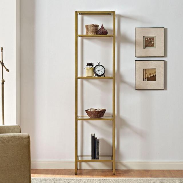Crosley Aimee Narrow Etagere in Gold