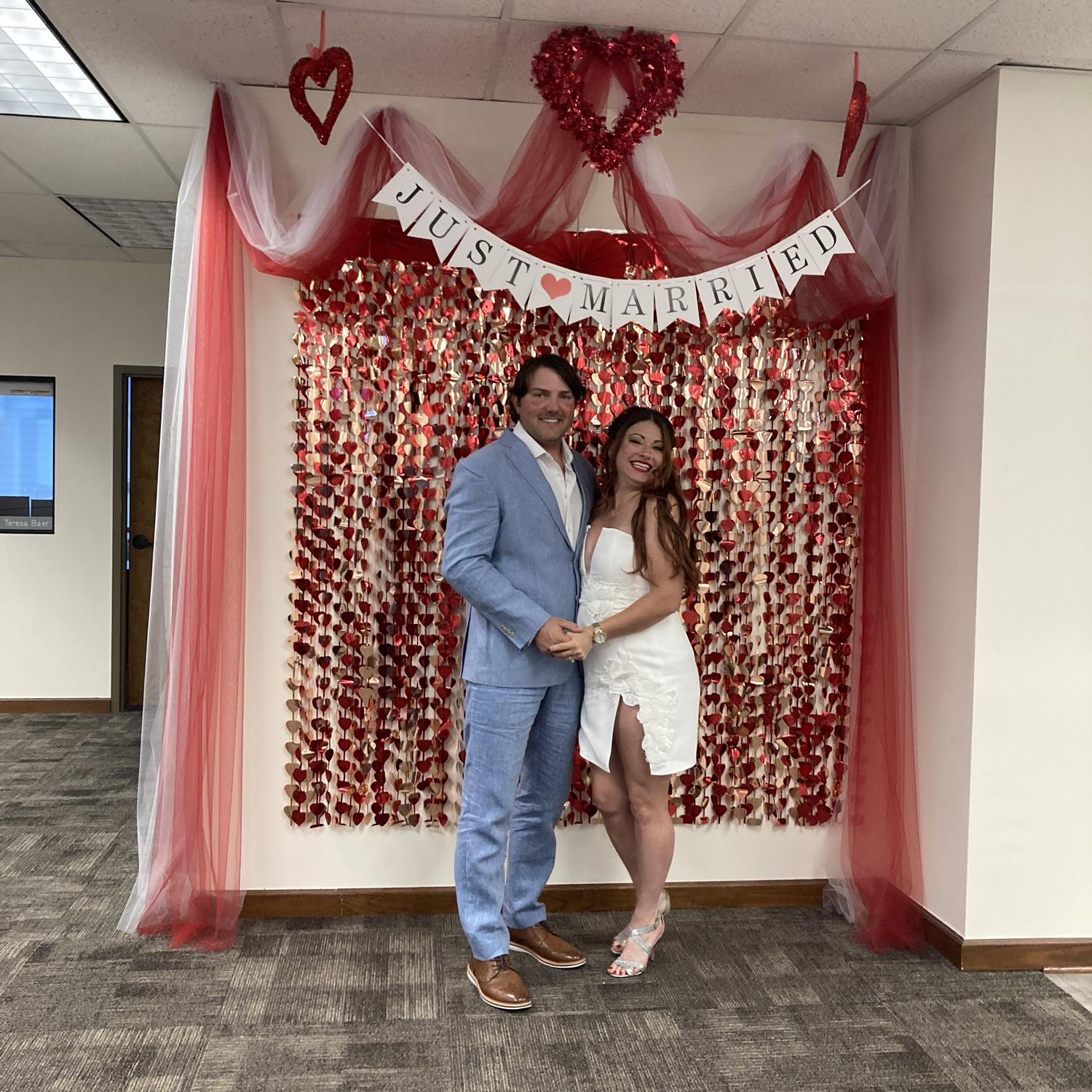 Our civil ceremony! We had such a great day! With just our folks❤️🥰❤️