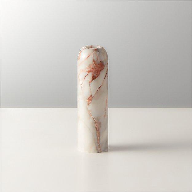 Totem Marble Taper Candle Holder