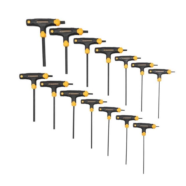 GEARWRENCH 14 Piece SAE/Metric T-Handle Hex Key Set - 83514