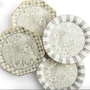 Sterling Cottage Dessert Plates, Set of 4