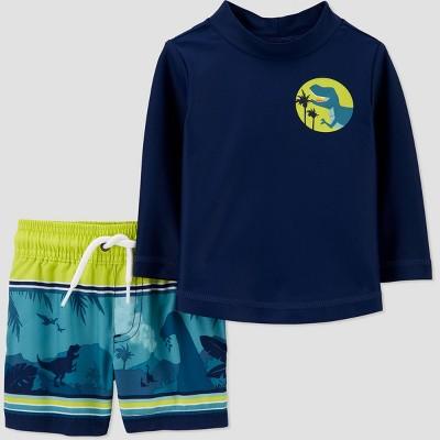 2pc Dino Long Sleeve Rash Guard Set - Just One You® made by carter's Navy
