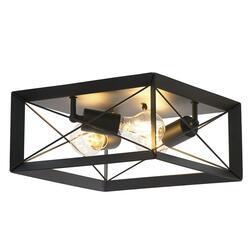Patriot Lighting® Carise Matte Black 3-Light Flush Mount Ceiling Light at Menards®