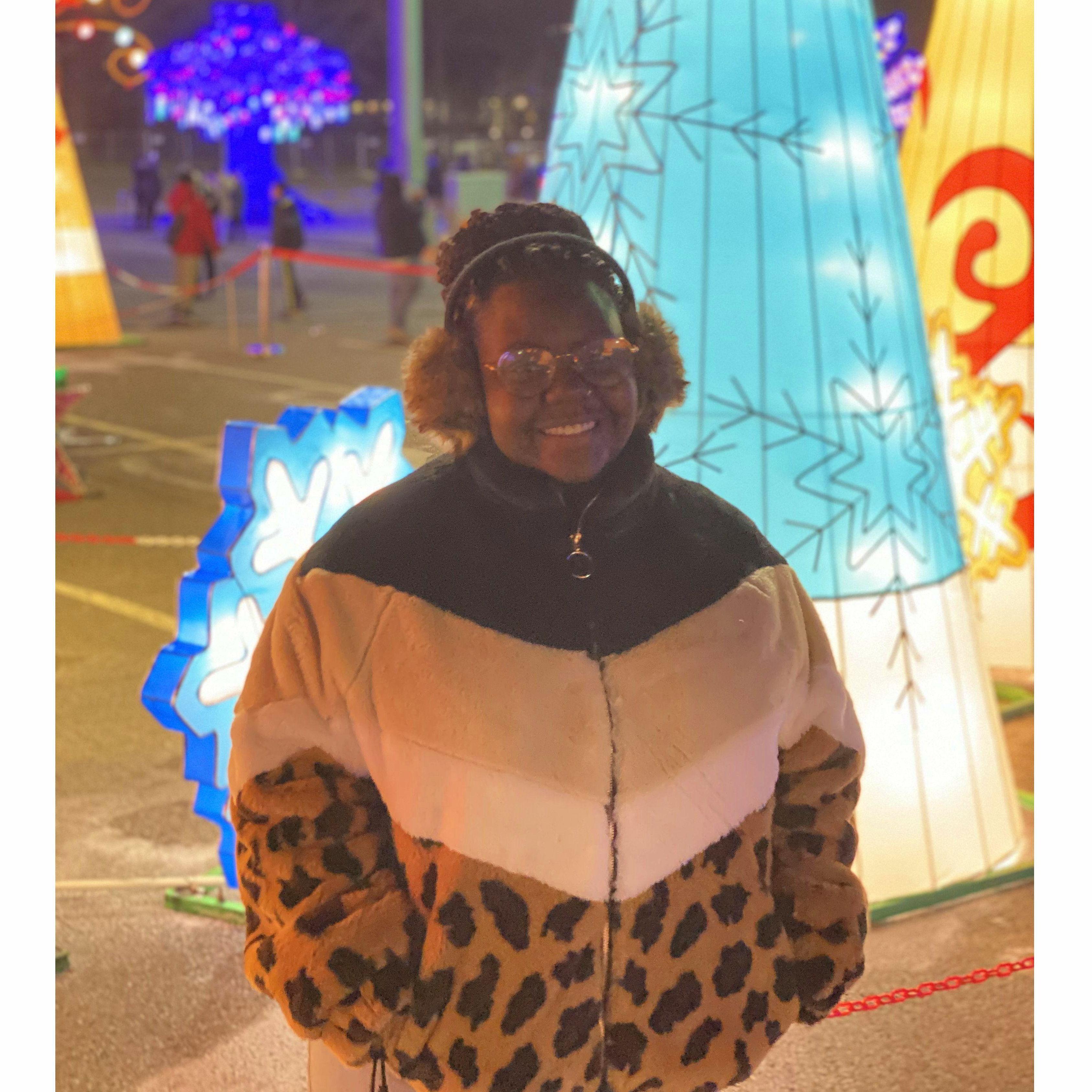 Christmas light show in NY