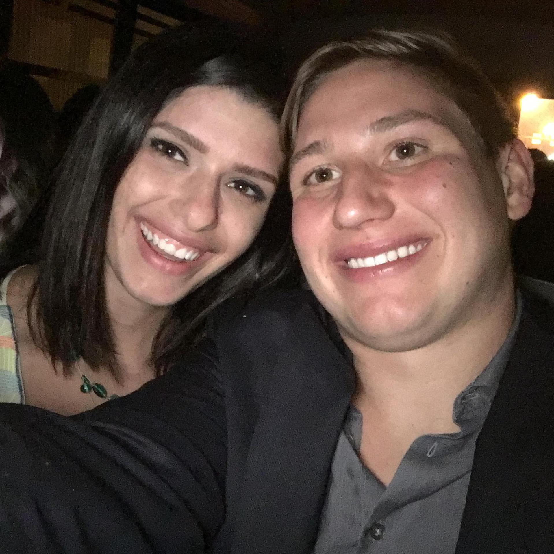 Attending a date party at Indiana University in 2016