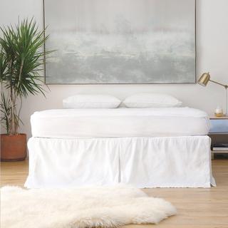 Cotton Percale Pleated Bed Skirt